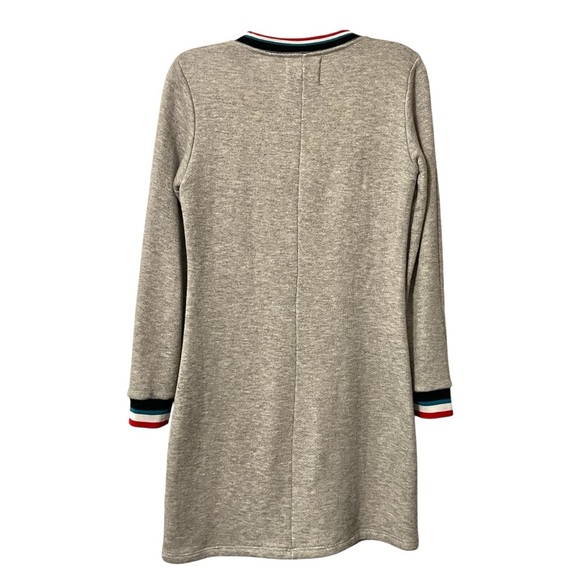 Sol Angeles Flag Roma Sweater Dress Striped Knit Midi French Terry Size Small - Picture 3 of 13